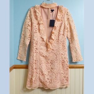 NBD Peach Lace Dress NWT